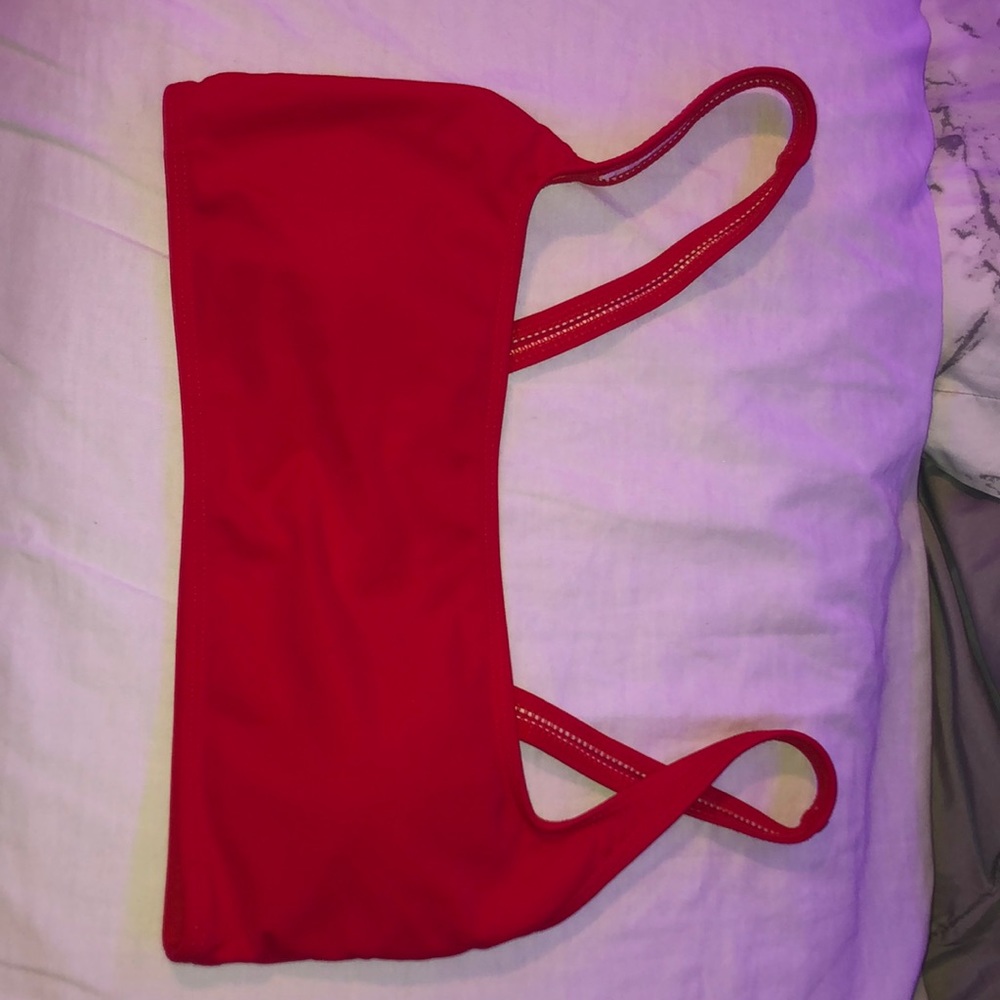 Red bikini top